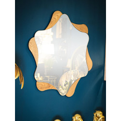 Miroir mural Étoile Ø80x1 cm – Brillance céleste et touche glamour