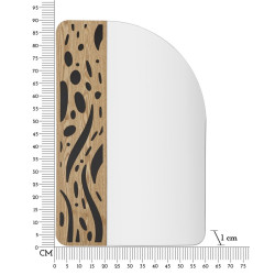 Miroir mural Terry 60x1x90 cm – Simplicité moderne et reflets raffinés