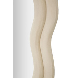 Miroir mural Miki crème velours 60x4x160 cm – Raffinement velouté et douceur élégante