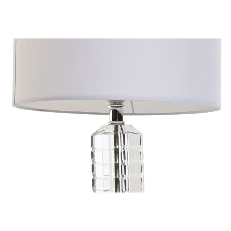 Lampe de bureau Home ESPRIT Blanc Verre 50 W 220 V 25 x 25 x 42 cm