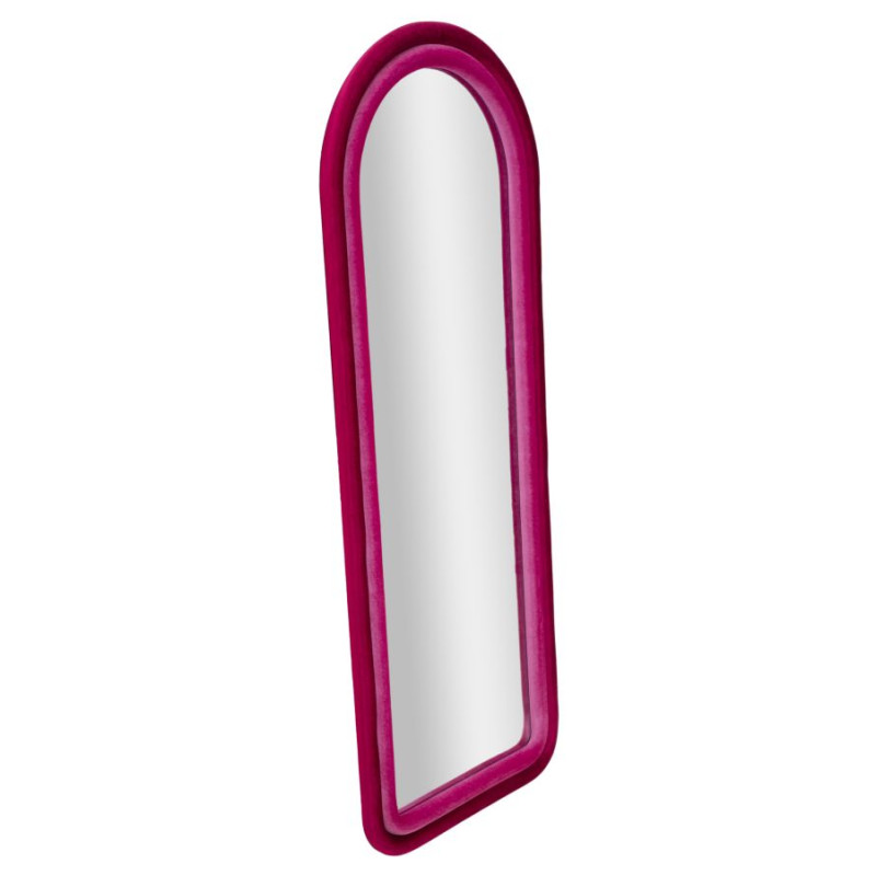 Miroir mural Cloe fuchsia velours 60x4x160 cm – Audace et éclat contemporain