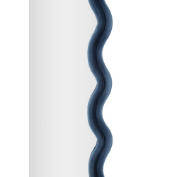 Miroir mural Emily bleu velours 60x6x160 cm – Allure sophistiquée et teinte apaisante
