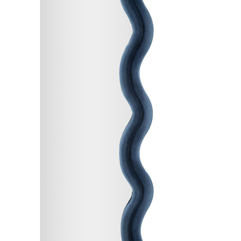 Miroir mural Emily bleu velours 60x6x160 cm – Allure sophistiquée et teinte apaisante