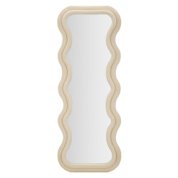 Miroir mural Emily crème velours 60x6x160 cm – Élégance subtile et douceur intemporelle