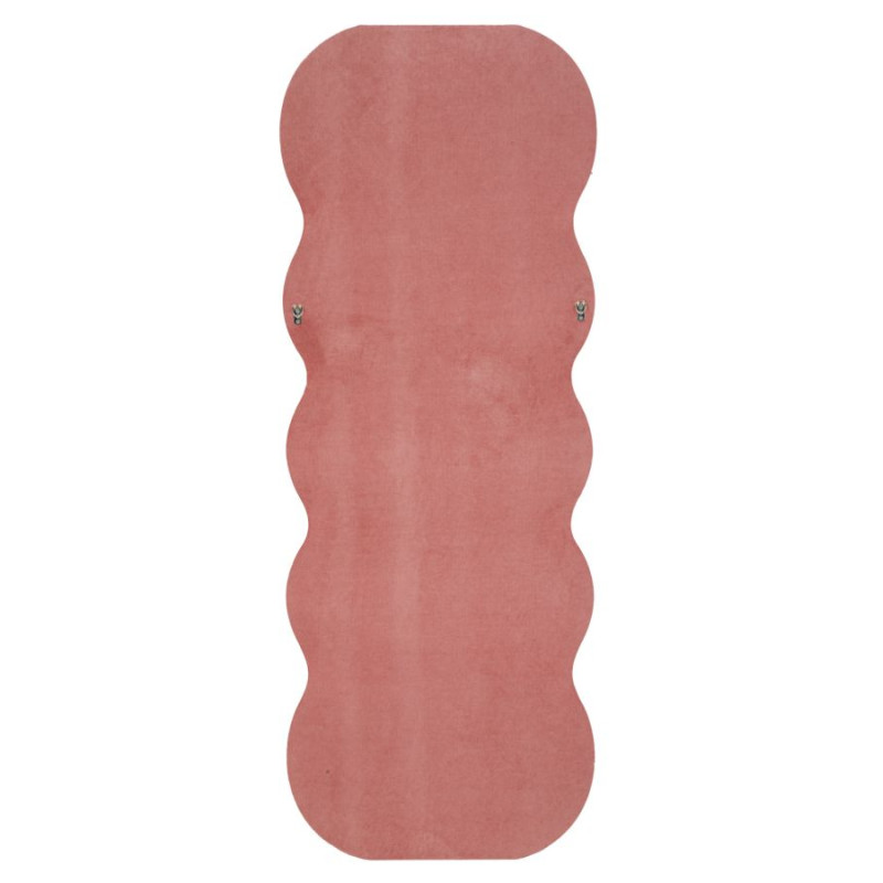 Miroir mural Emily velours rose 60x6x160 cm (miroir 42x144 cm) – Délicatesse et charme poudré