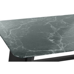 Table de Salle à Manger Home ESPRIT Noir Vert Métal Verre trempé 200 x 100 x 76 cm