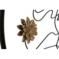 Miroir mural Melly Ø80x3,8 cm – Minimalisme chic et reflets lumineux