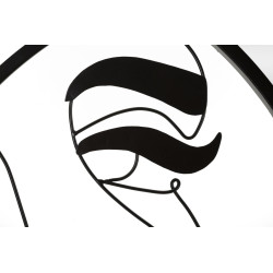 Miroir mural Melly Ø80x3,8 cm – Minimalisme chic et reflets lumineux