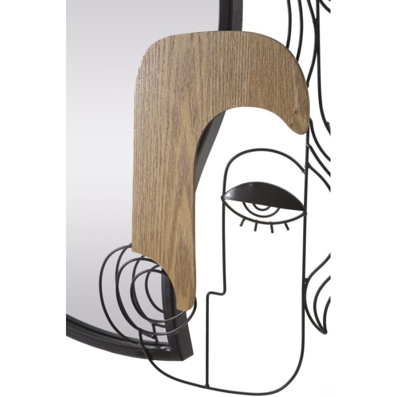 Miroir mural Assy 83x5x80 cm – Volume élégant et présence artistique