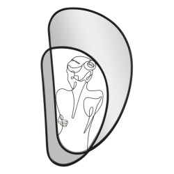 Miroir mural 40,6x3,2x70,5 cm – Discrétion raffinée et style contemporain