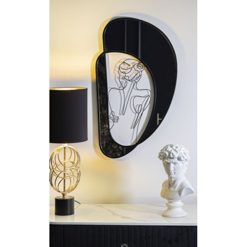 Miroir mural 40,6x3,2x70,5 cm – Discrétion raffinée et style contemporain