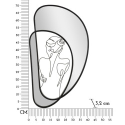 Miroir mural 40,6x3,2x70,5 cm – Discrétion raffinée et style contemporain