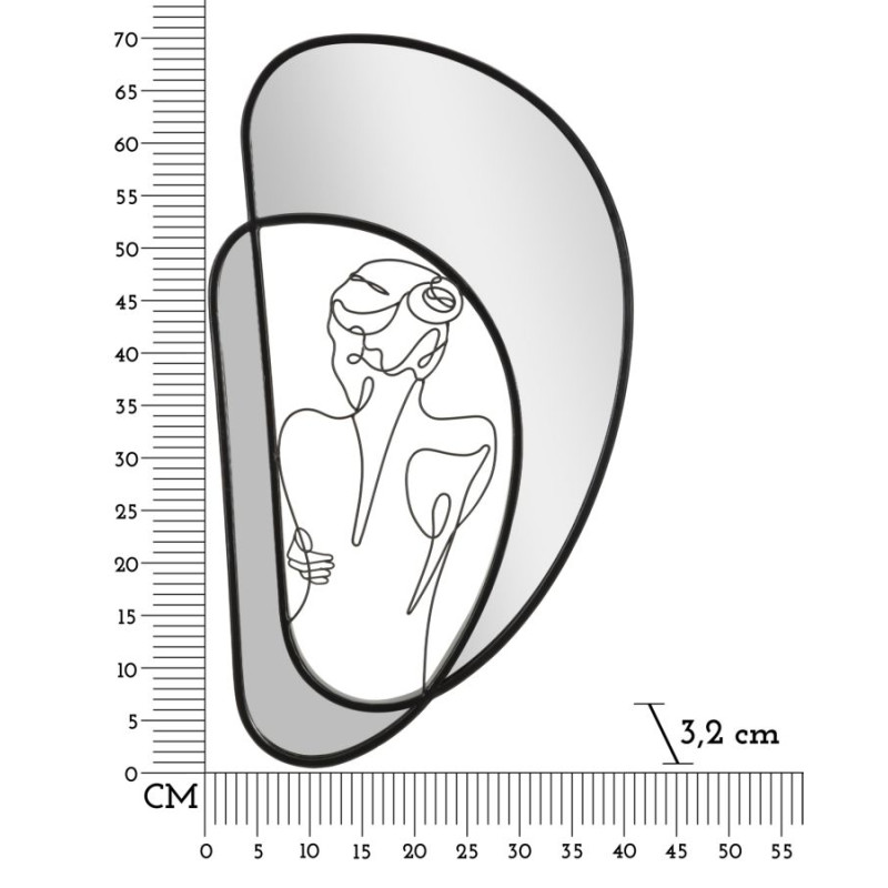 Miroir mural 40,6x3,2x70,5 cm – Discrétion raffinée et style contemporain