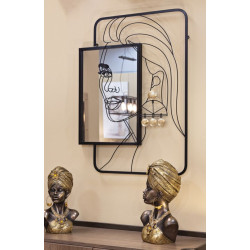 Miroir mural Eleonor 64,8x3,8x85 cm – Élégance baroque et allure majestueuse