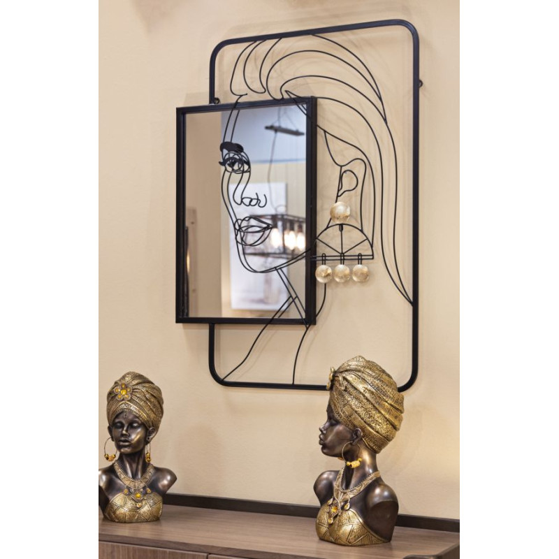 Miroir mural Eleonor 64,8x3,8x85 cm – Élégance baroque et allure majestueuse
