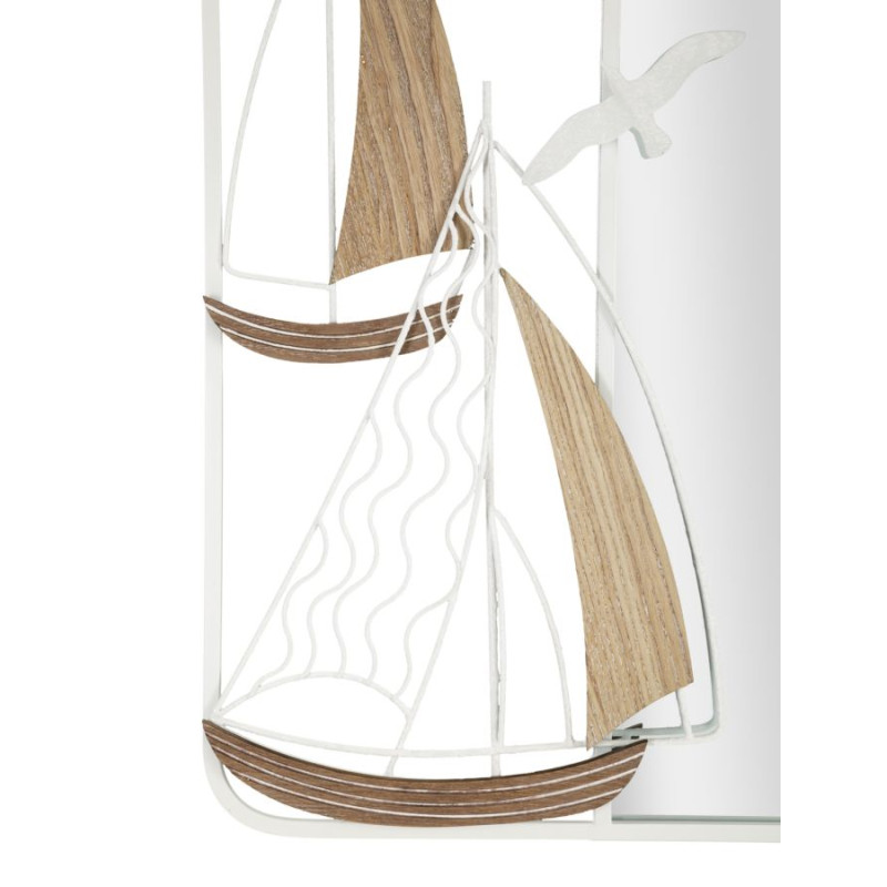 Miroir mural Adriatic 60x4,4x60 cm – Inspiration marine et équilibre visuel