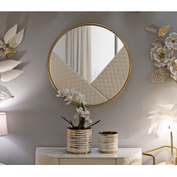 Miroir mural Sharon Ø80x3 cm – Courbes pures et éclat design