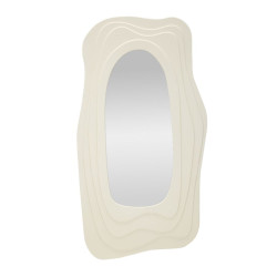 Miroir mural Dafne blanc 90x4x165 cm – Pureté lumineuse et élégance monumentale
