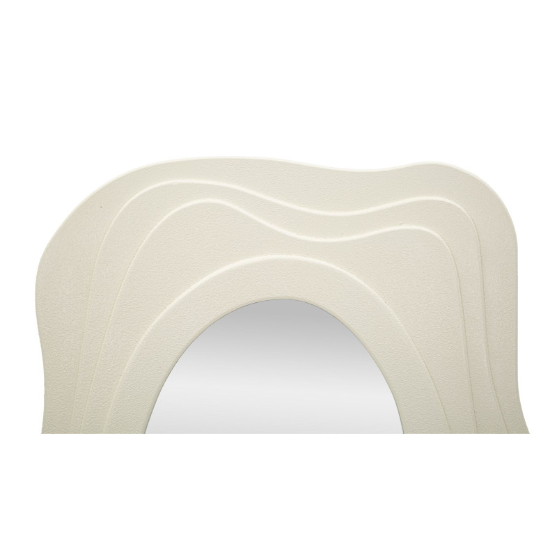 Miroir mural Dafne blanc 90x4x165 cm – Pureté lumineuse et élégance monumentale