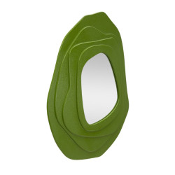 Miroir mural Dalia vert 90x4x97 cm – Harmonie végétale et modernité élégante