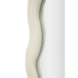 Miroir mural Teddy crème 60x4x160 cm – Douceur velours et style enveloppant