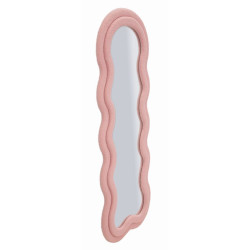 Miroir mural Rose ours en peluche 60x4x160 cm (miroir 39x137 cm) – Charme tendre et design unique