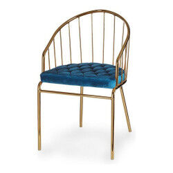 Chaise Doré Bleu Barres 51...