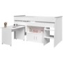 PARISOT ZOLA Lit combiné enfant - Décor blanc - 90x200 cm - Sommier inclus