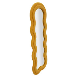 Miroir mural Teddy moutarde 60x4x160 cm – Couleur chaleureuse et style élégant