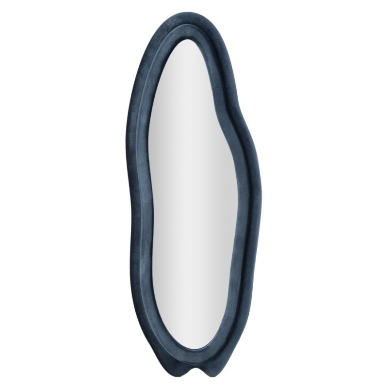 Miroir mural Chanel bleu 60x4x160 cm – Luxe contemporain et sophistication velours