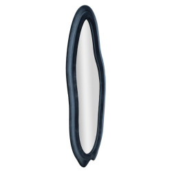 Miroir mural Chanel bleu 60x4x160 cm – Luxe contemporain et sophistication velours