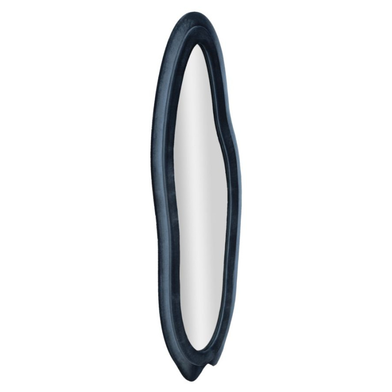 Miroir mural Chanel bleu 60x4x160 cm – Luxe contemporain et sophistication velours