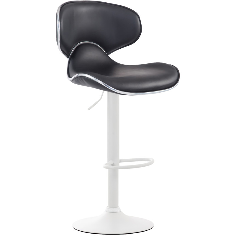Lot de 2 tabourets de bar Las Vegas V2 simili cuir noir