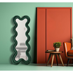 Miroir mural Monica vert 58x4x160 cm – Élégance naturelle et présence harmonieuse