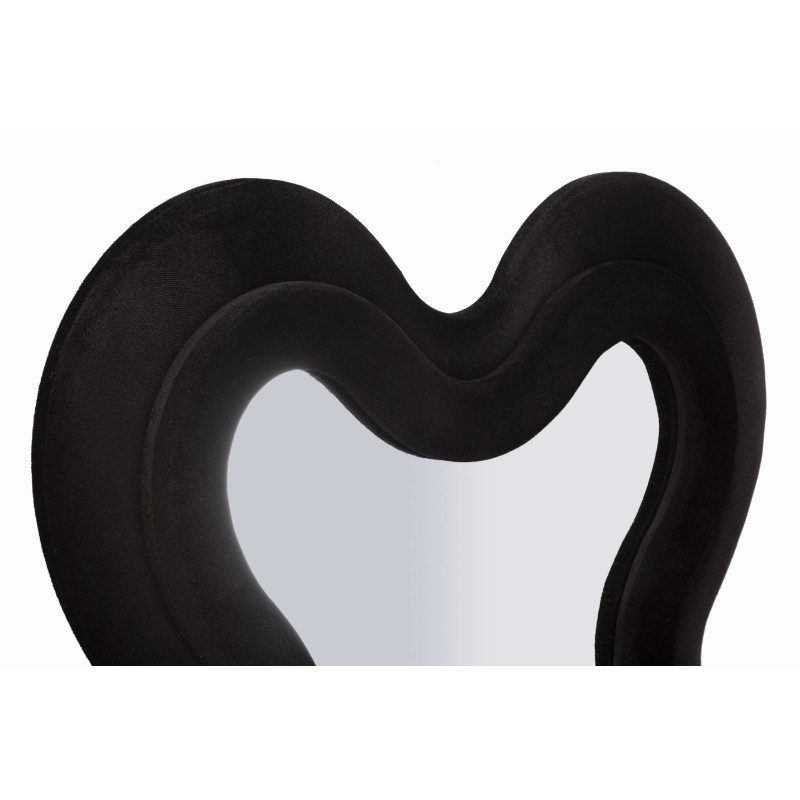 Miroir mural Noir Monica 58x4x160 cm (miroir 39x124 cm) – Chic intense et design sobre