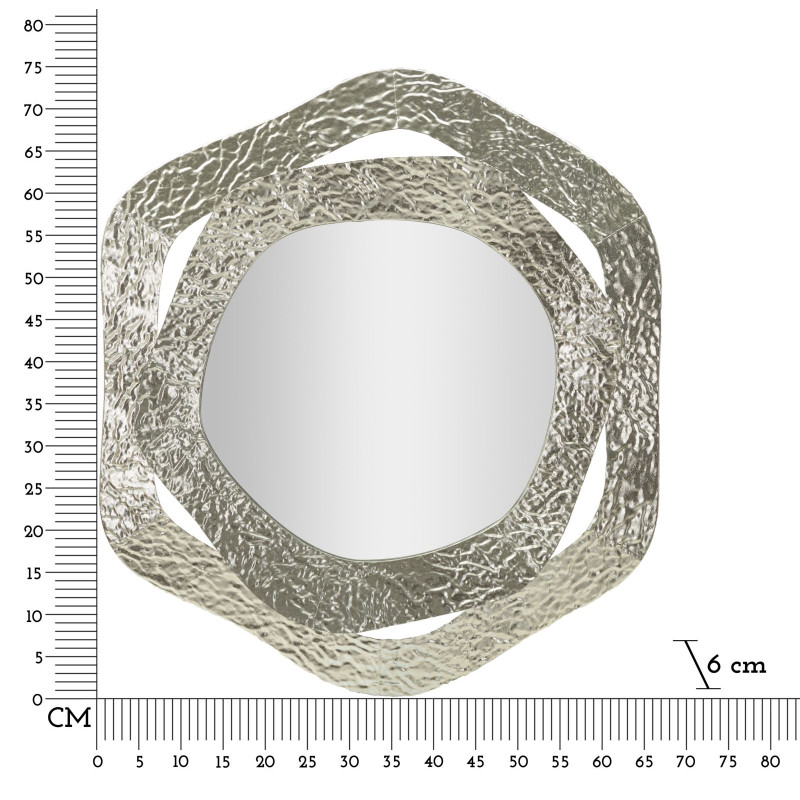 Miroir mural Aury 66x6x75 cm – Style raffiné et allure contemporaine