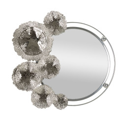 Miroir mural Kandi 85x7x80,6 cm – Design audacieux et brillance sculpturale