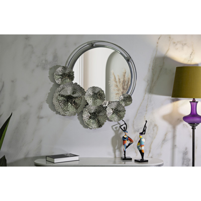 Miroir mural Kandi 85x7x80,6 cm – Design audacieux et brillance sculpturale