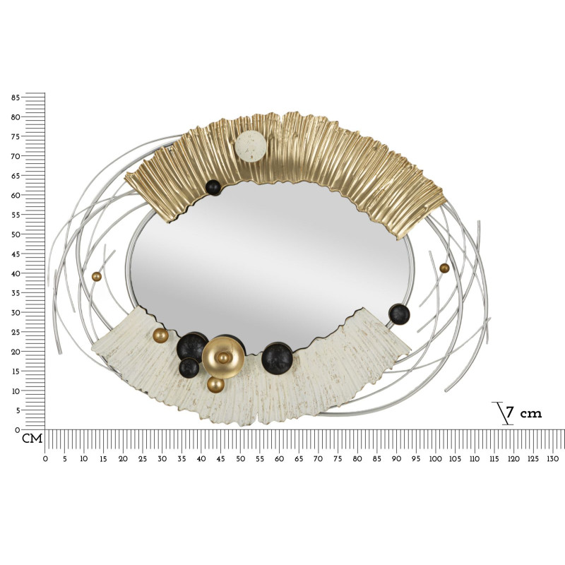 Miroir mural Klee 114x7x81 cm – Présence monumentale et sophistication artistique