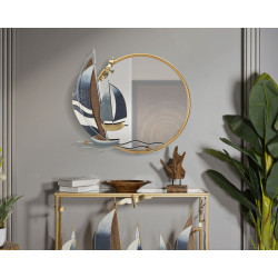 Miroir mural Vele 71x8x64 cm – Lignes modernes et allure haut de gamme