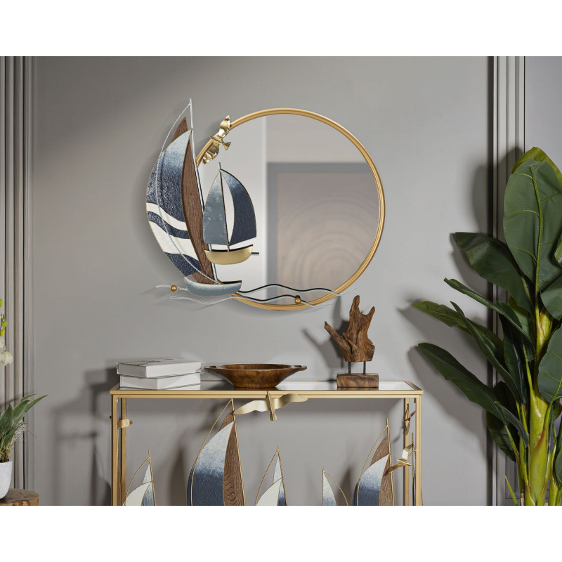 Miroir mural Vele 71x8x64 cm – Lignes modernes et allure haut de gamme