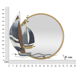 Miroir mural Vele 71x8x64 cm – Lignes modernes et allure haut de gamme
