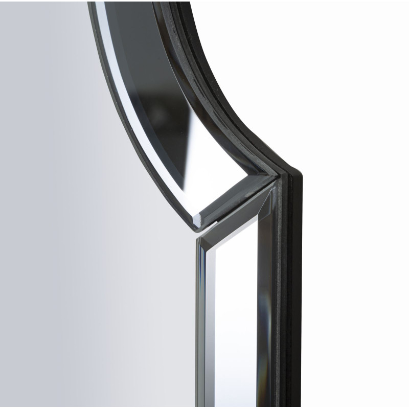 Miroir mural Ankara gris 85x1x100 cm (miroir 78x93 cm) – Minimalisme chic et design contemporain