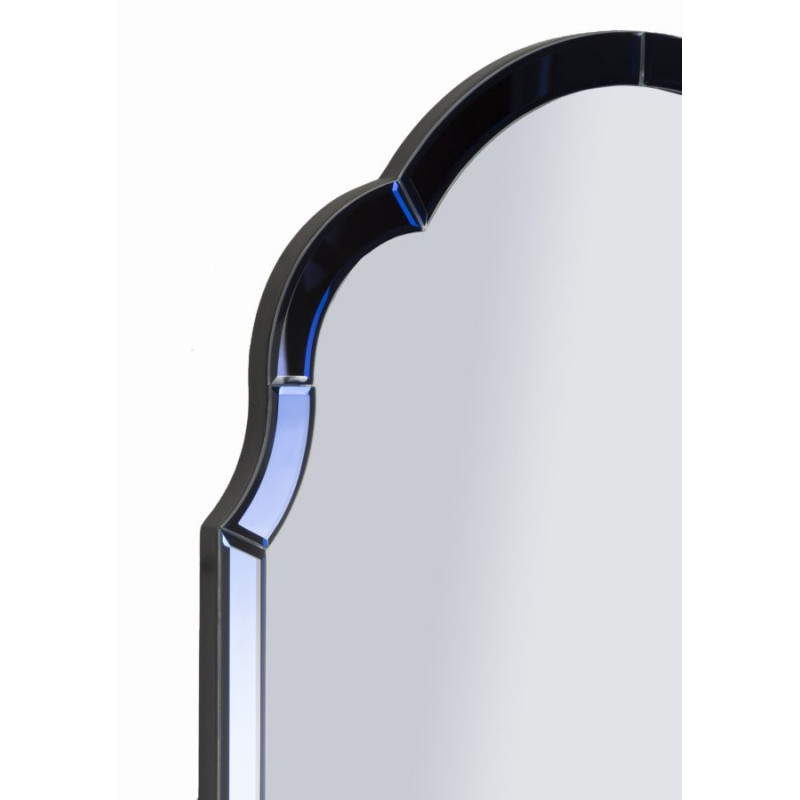 Miroir mural Bleu Tangier 55x2x150 cm (miroir 49x144 cm) – Reflets marins et style raffiné