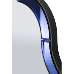 Miroir mural Bleu Tangier 55x2x150 cm (miroir 49x144 cm) – Reflets marins et style raffiné