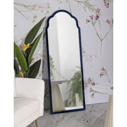 Miroir mural Bleu Tangier 55x2x150 cm (miroir 49x144 cm) – Reflets marins et style raffiné