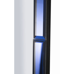 Miroir mural Bleu Tangier 62x1x100 cm (miroir 55x94 cm) – Raffinement marin et lignes épurées