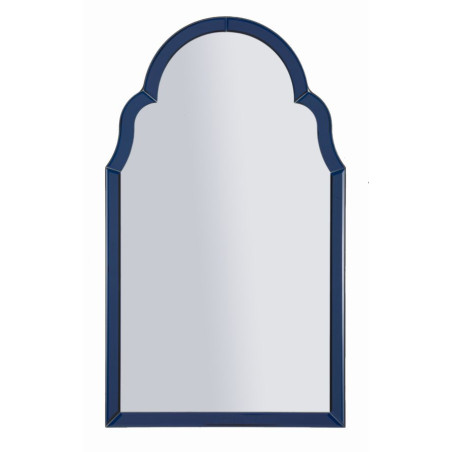 Miroir mural Bleu Tangier 47x1x80 cm (miroir 41x74 cm) – Minimalisme chic et éclat apaisant