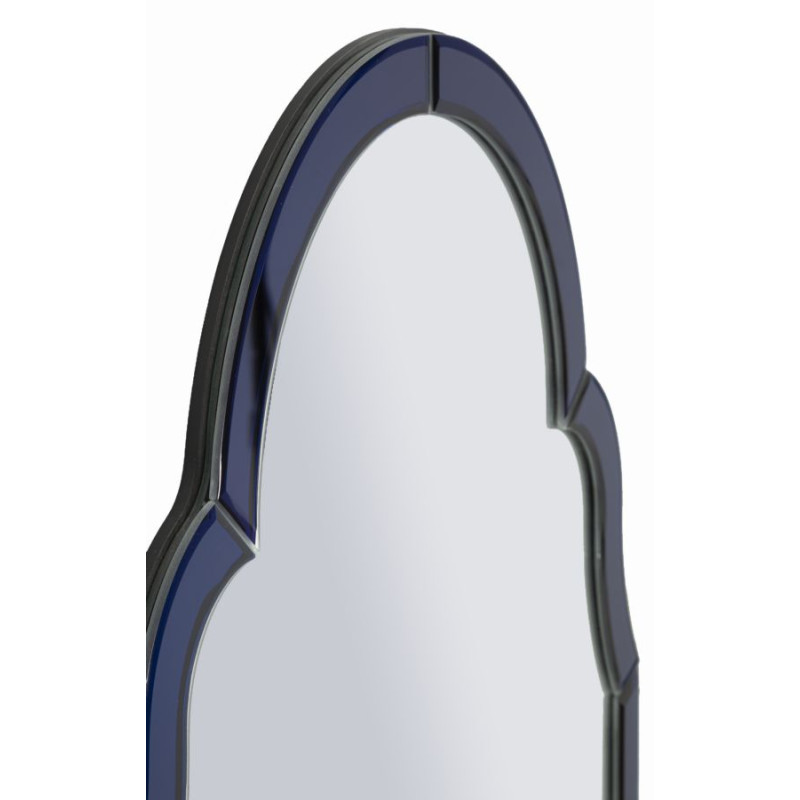 Miroir mural Bleu Tangier 47x1x80 cm (miroir 41x74 cm) – Minimalisme chic et éclat apaisant