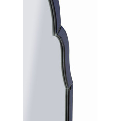 Miroir mural Bleu Tangier 47x1x80 cm (miroir 41x74 cm) – Minimalisme chic et éclat apaisant